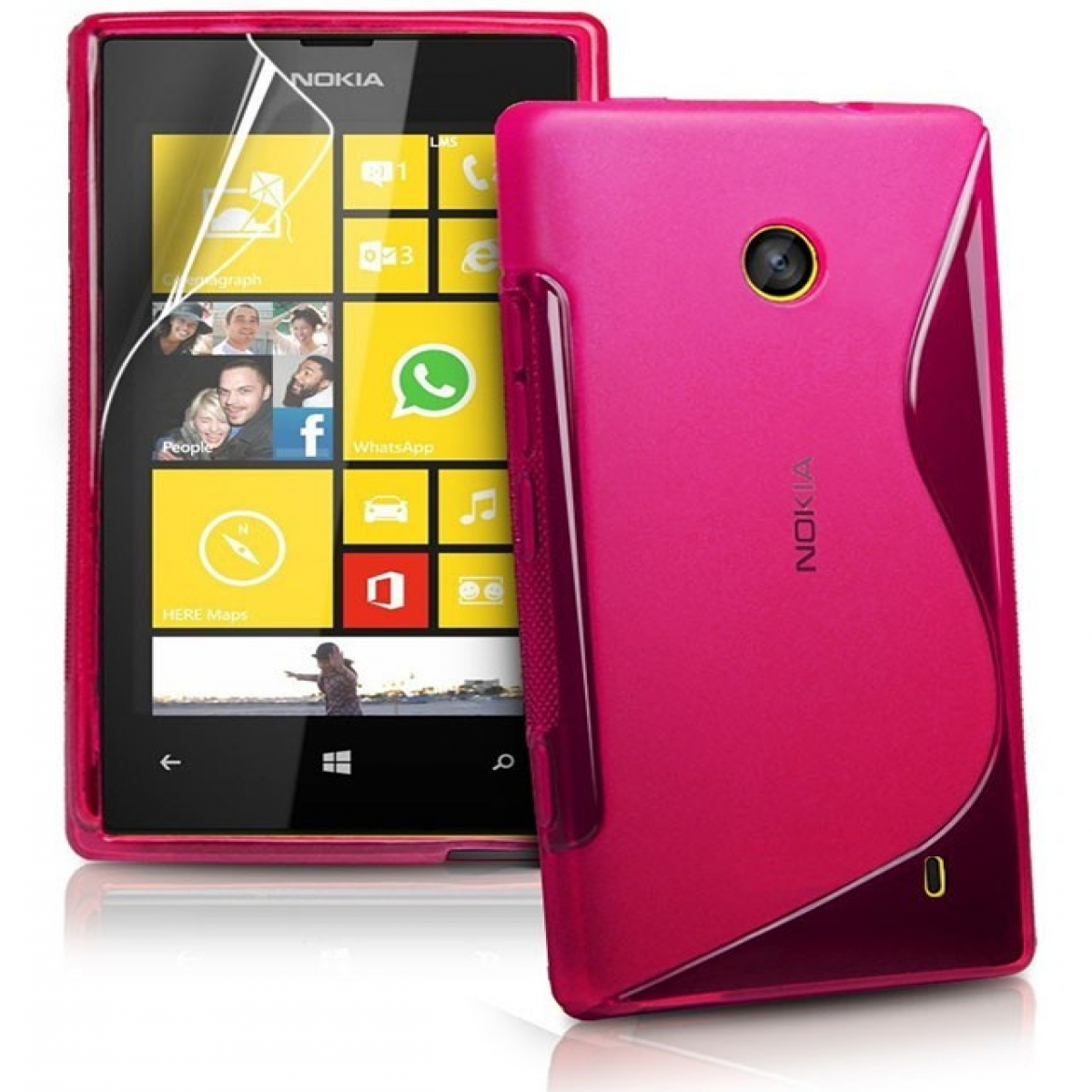 - Lumia S-Line CASEONLINE Multicolor Nokia, Backcover, Pink, 520,