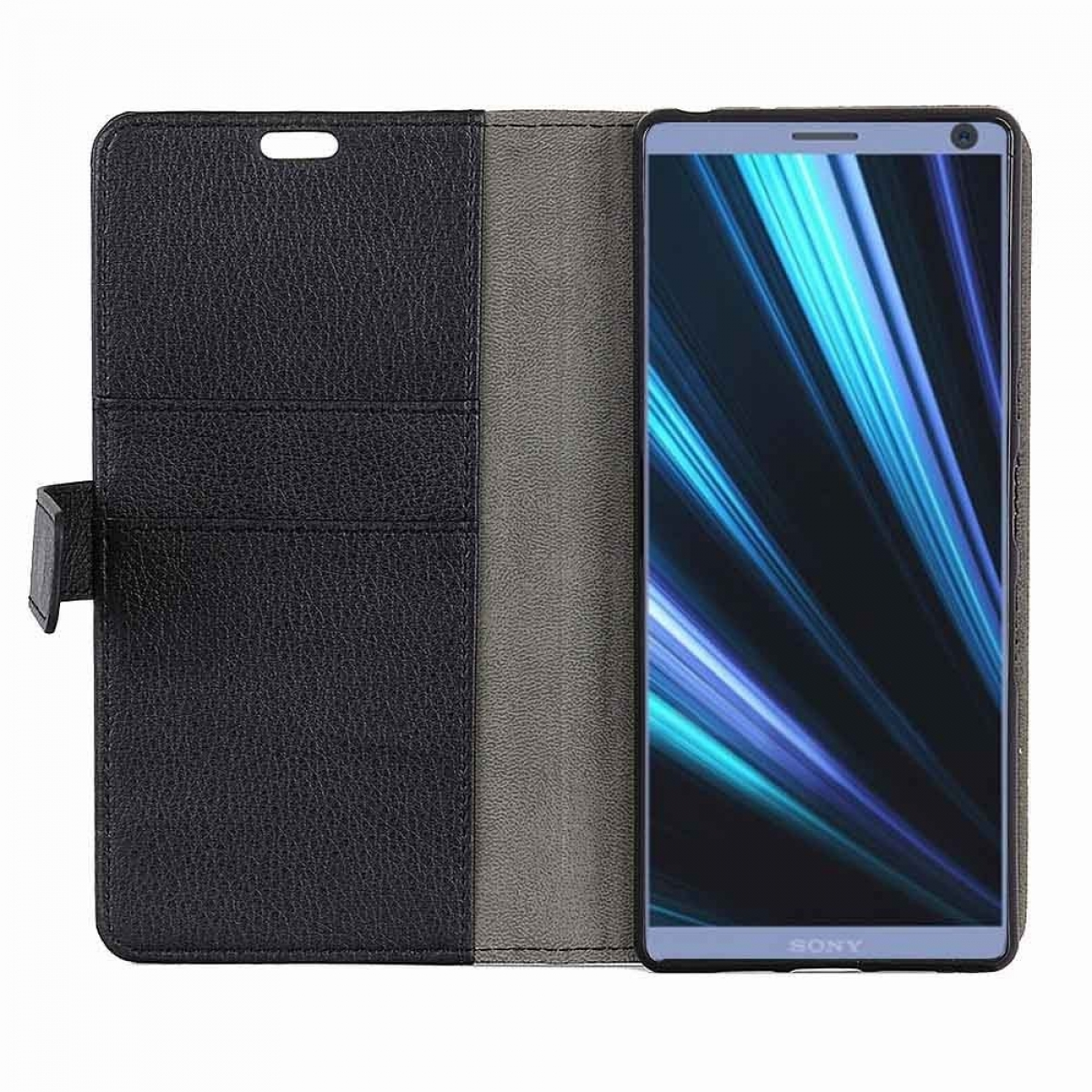 CASEONLINE Plus, Klappbare - Xperia Sony, Bookcover, Schwarz, Multicolor 10