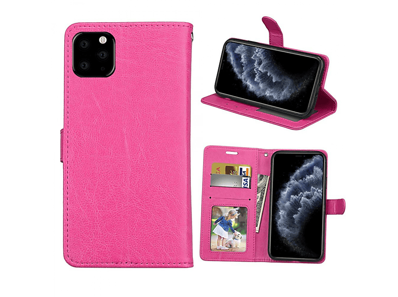 CASEONLINE Klappbare - Pink, Bookcover, Multicolor iPhone Pro, 13 Apple