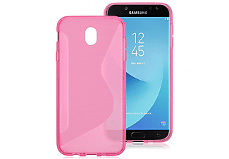 CASEONLINE S-Line - Pink, Backcover, Samsung, Galaxy J7 (2017), Multicolor