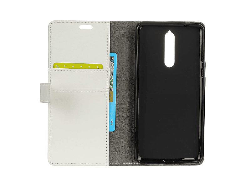 CASEONLINE Lenovo, K8, Bookcover, Klappbare - Multicolor Weiß,