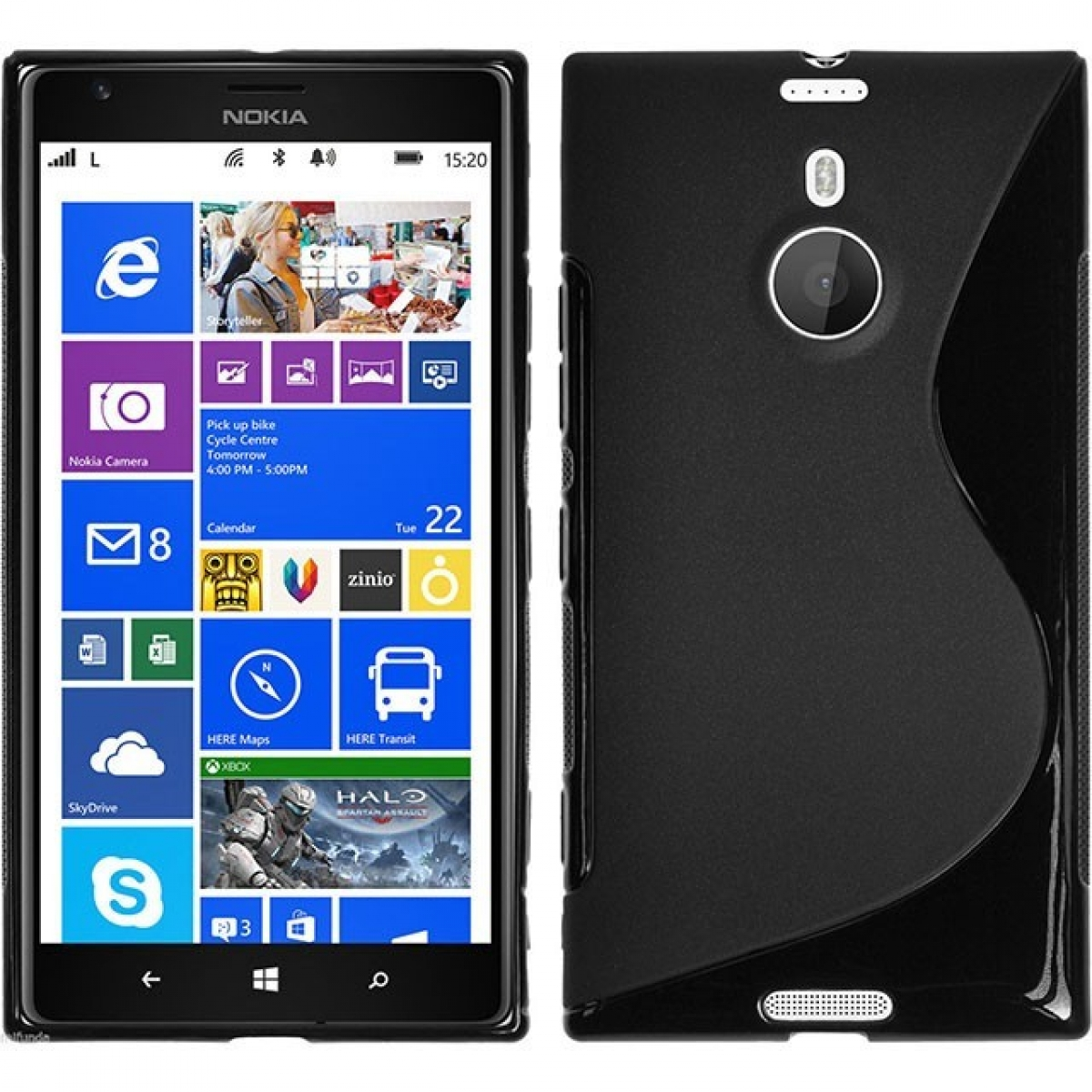 CASEONLINE S-Line, Nokia, Lumia Schwarz 1520, Backcover