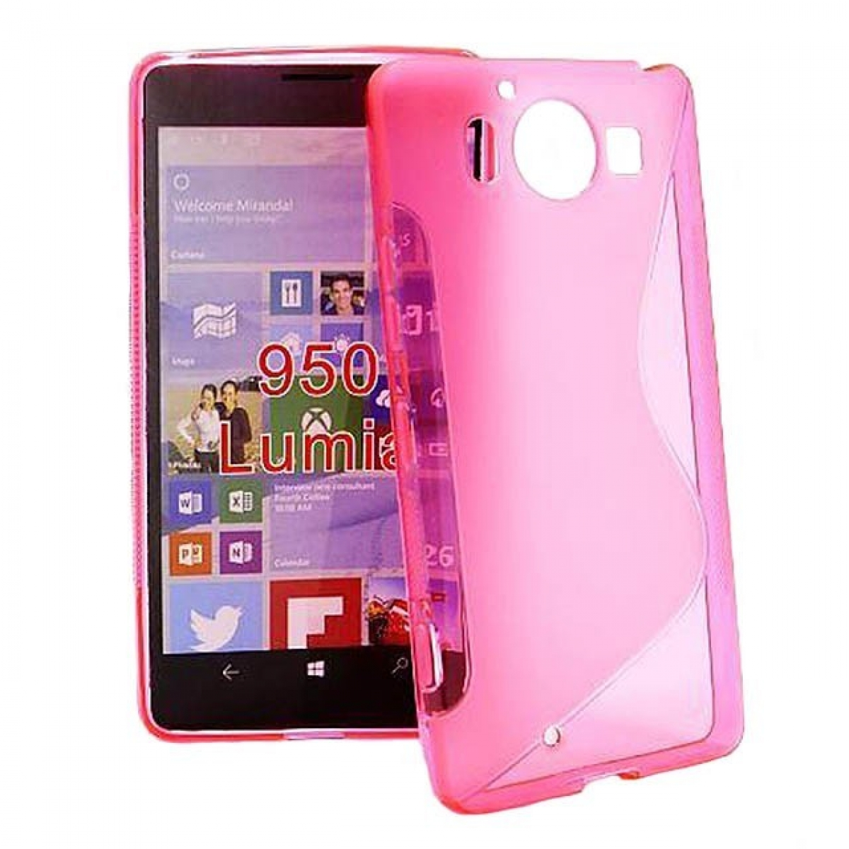 Backcover, Multicolor 950, S-Line - Pink, Lumia CASEONLINE Microsoft,