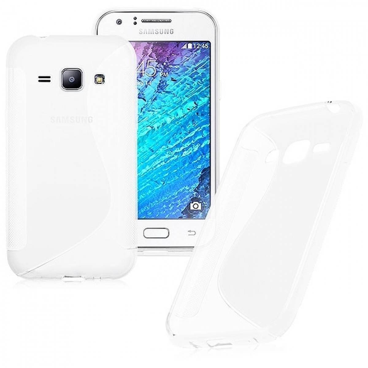 Backcover, Transparent, CASEONLINE Samsung, - Galaxy Multicolor S-Line J1,