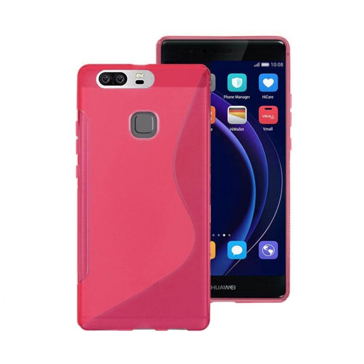 Backcover, Huawei, Honor Pink, CASEONLINE 8, - Multicolor S-Line