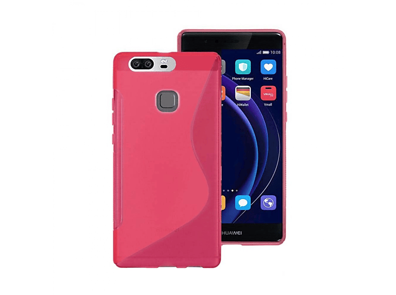 Backcover, S-Line Multicolor Huawei, 8, - CASEONLINE Honor Pink,