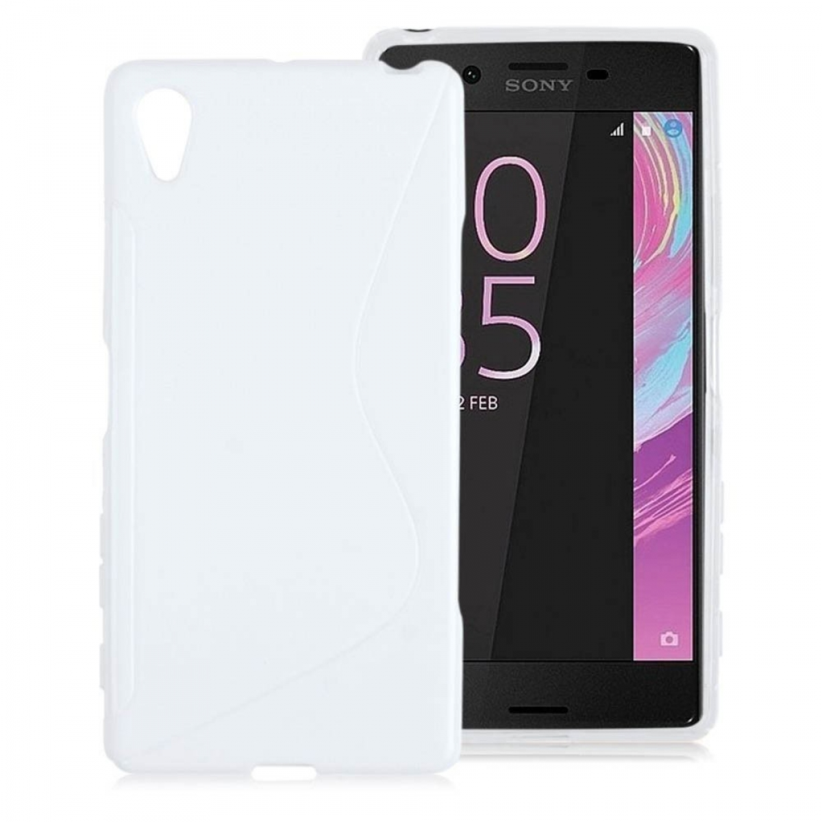 Xperia Weiß, Multicolor Backcover, - X S-Line CASEONLINE Sony, Performance,