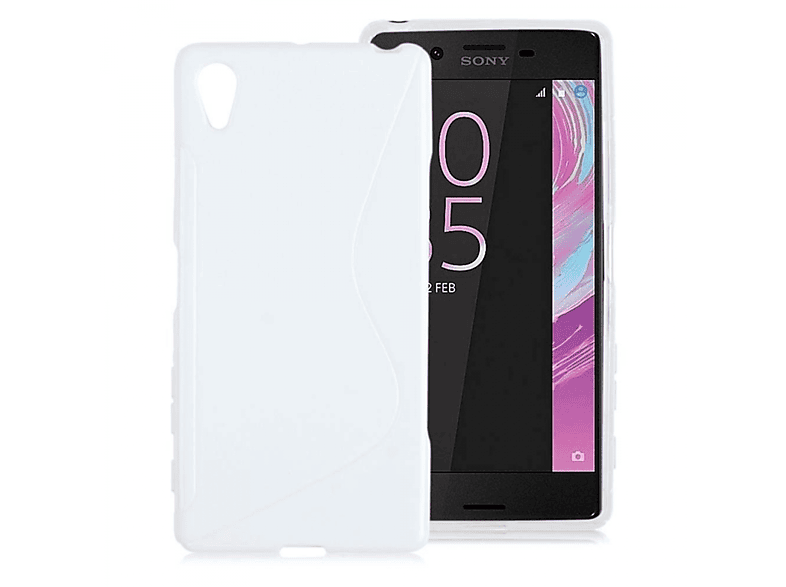 CASEONLINE S-Line - Weiß, Backcover, Sony, Xperia X Performance, Multicolor