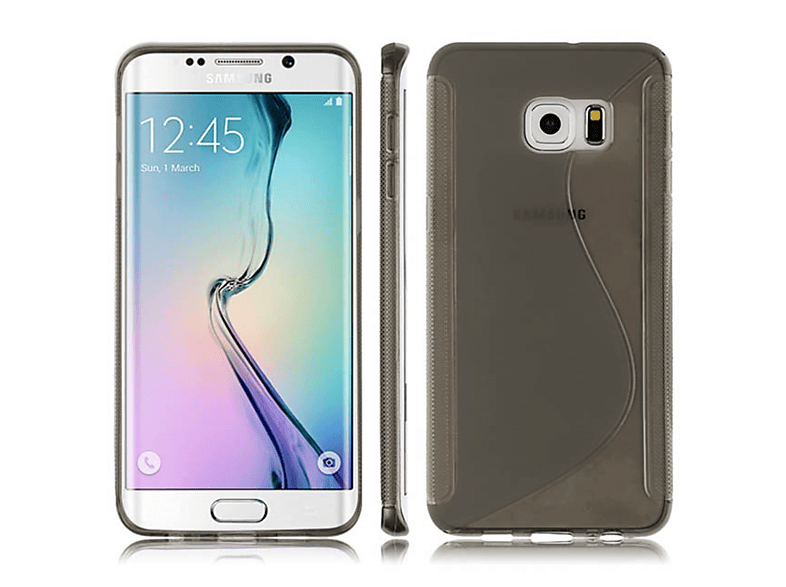 CASEONLINE S-Line Edge, Backcover, Galaxy Rökfärgat, Samsung, Multicolor S6 