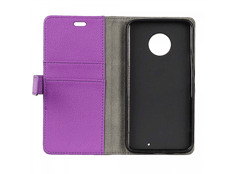 CASEONLINE Klappbare - Multicolor Violett, Bookcover, Moto G6 Plus, Motorola