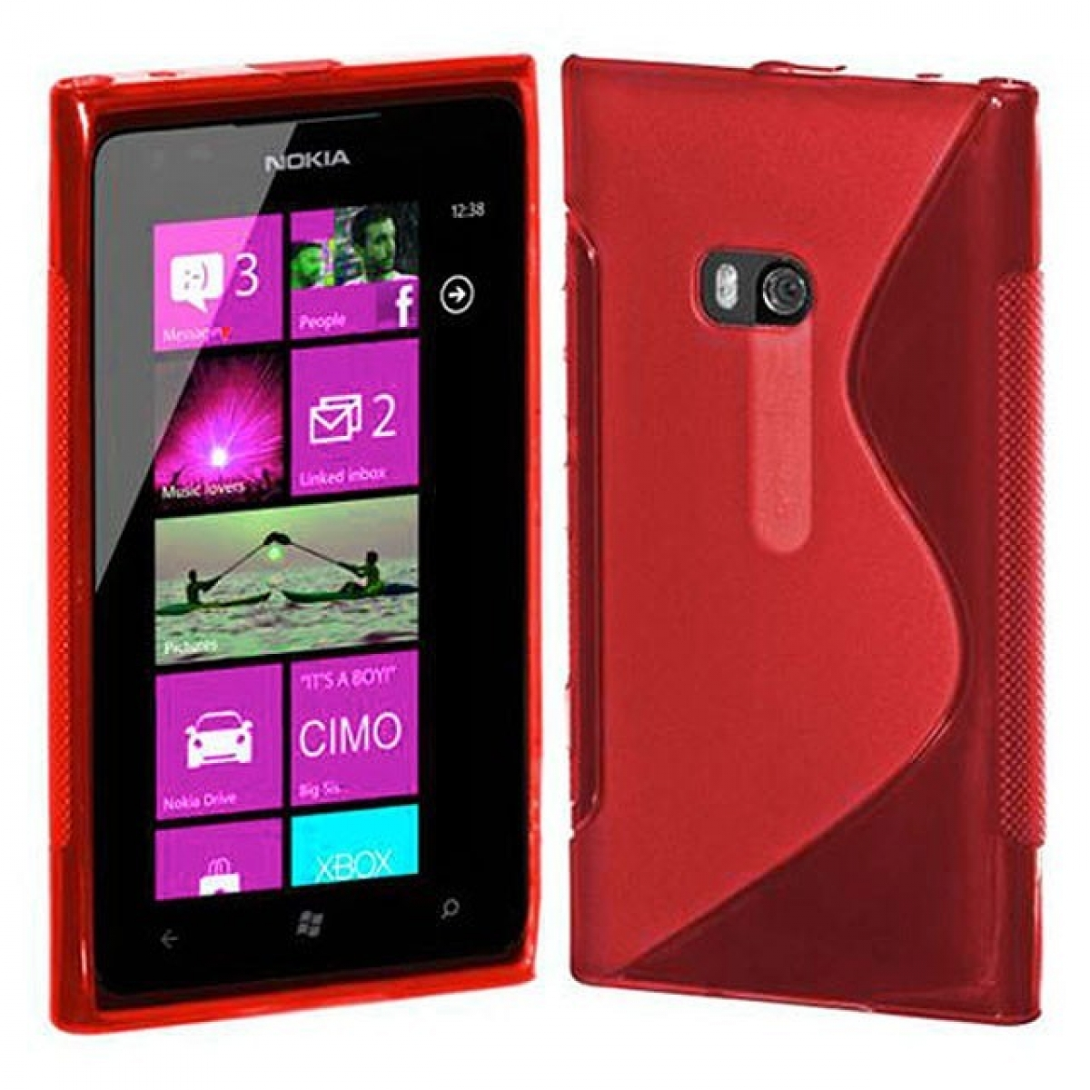S-Line CASEONLINE Multicolor Lumia Backcover, - 920, Nokia, Rot,