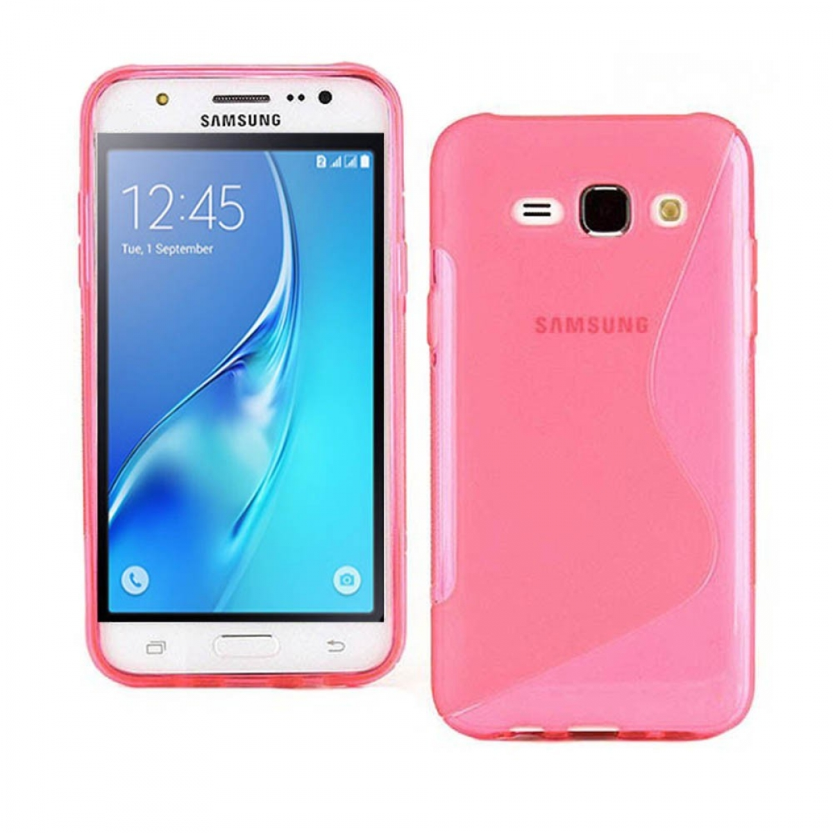 CASEONLINE S-Line - Pink, Backcover, Galaxy (2016), Multicolor Samsung, J1