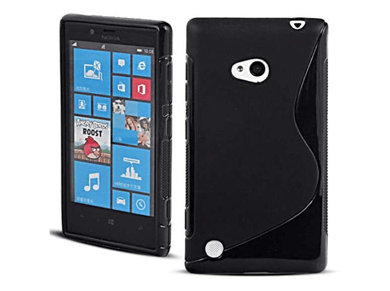 CASEONLINE S-Line - 720, Schwarz, Multicolor Lumia Nokia, Backcover