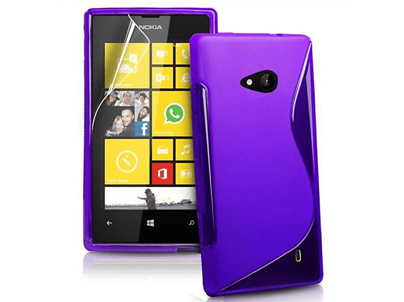 CASEONLINE S-Line - Violett, Backcover, Microsoft, Lumia 535, Multicolor