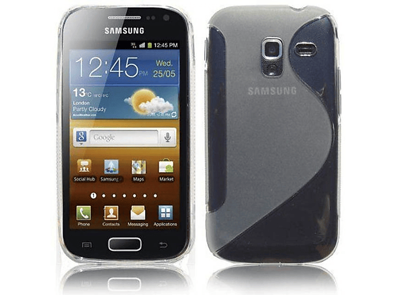 CASEONLINE S-Line - Galaxy Backcover, Multicolor Samsung, 2, Grau, Ace
