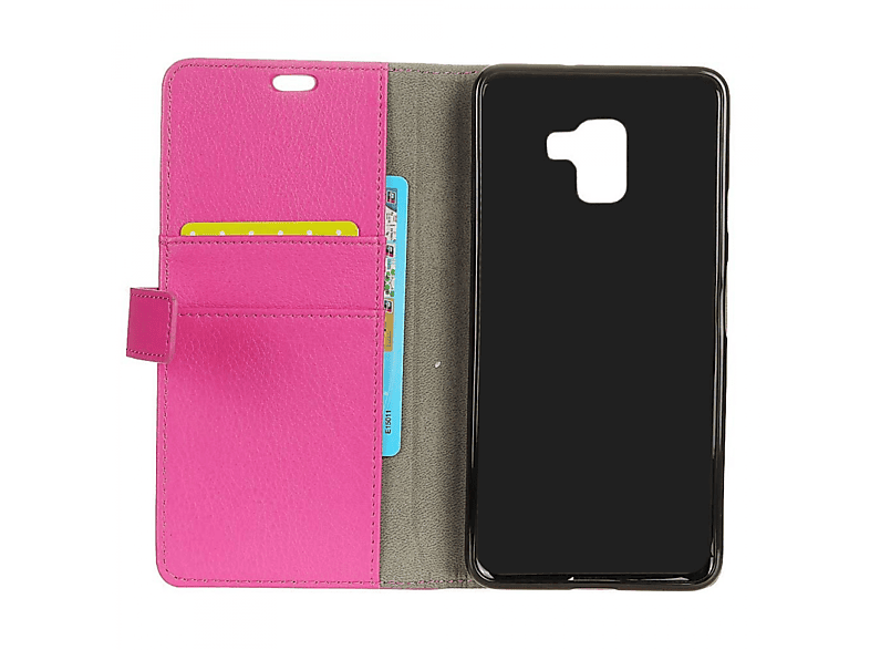 CASEONLINE Klappbare - Pink, Bookcover, Galaxy Multicolor J6 (2018), Samsung