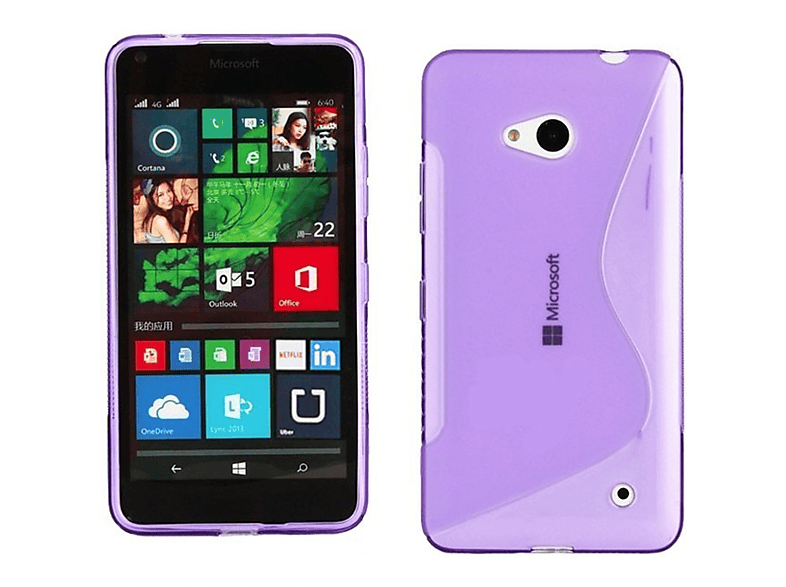 CASEONLINE S-Line - Lila, Backcover, Microsoft, Lumia 640, Multicolor