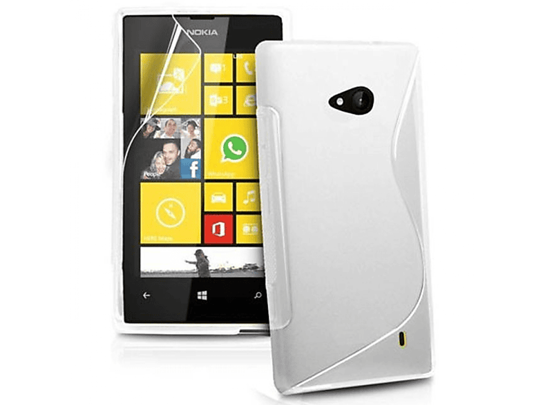 Microsoft, CASEONLINE Multicolor Weiß, Backcover, Lumia 535, - S-Line