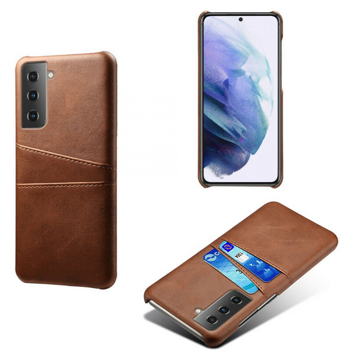 S23, Samsung, Galaxy Backcover, Retro, CASEONLINE Braun