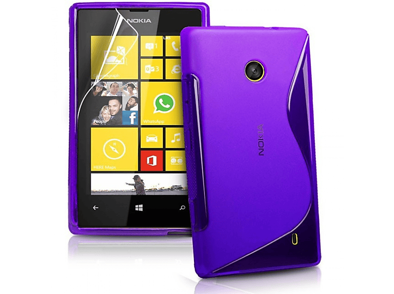 - Lila, Nokia, Multicolor Backcover, CASEONLINE 520, S-Line Lumia