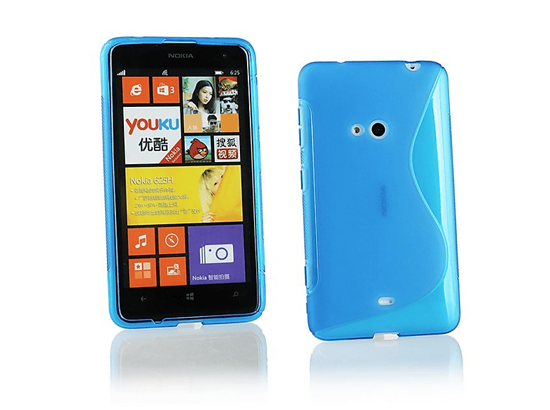 CASEONLINE S-Line - Blau, Lumia Backcover, 625, Multicolor Nokia