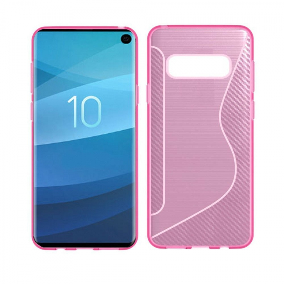 CASEONLINE S-Line - Multicolor Samsung, S10, Backcover, Pink, Galaxy