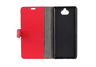 CASEONLINE Klappbare - Rot, Bookcover, Sony, Xperia 10, Rot
