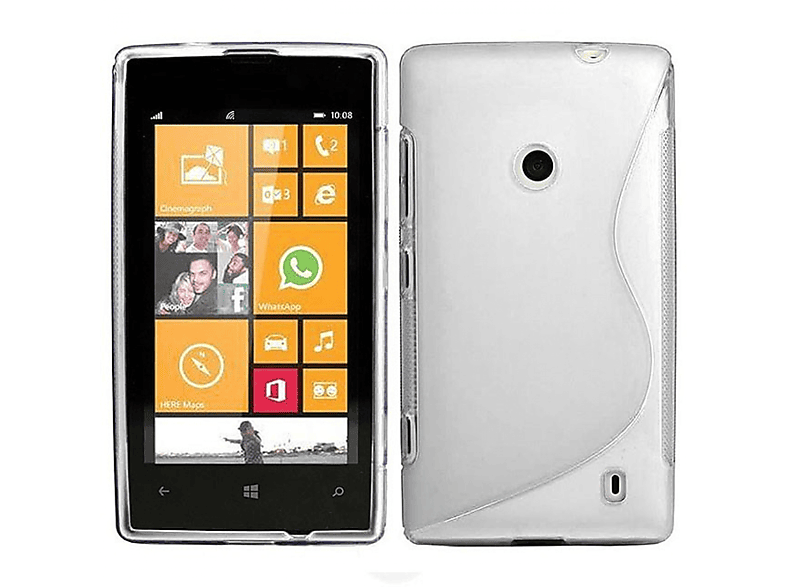 CASEONLINE S-Line - Transparent, Backcover, Nokia, Lumia 520, Multicolor