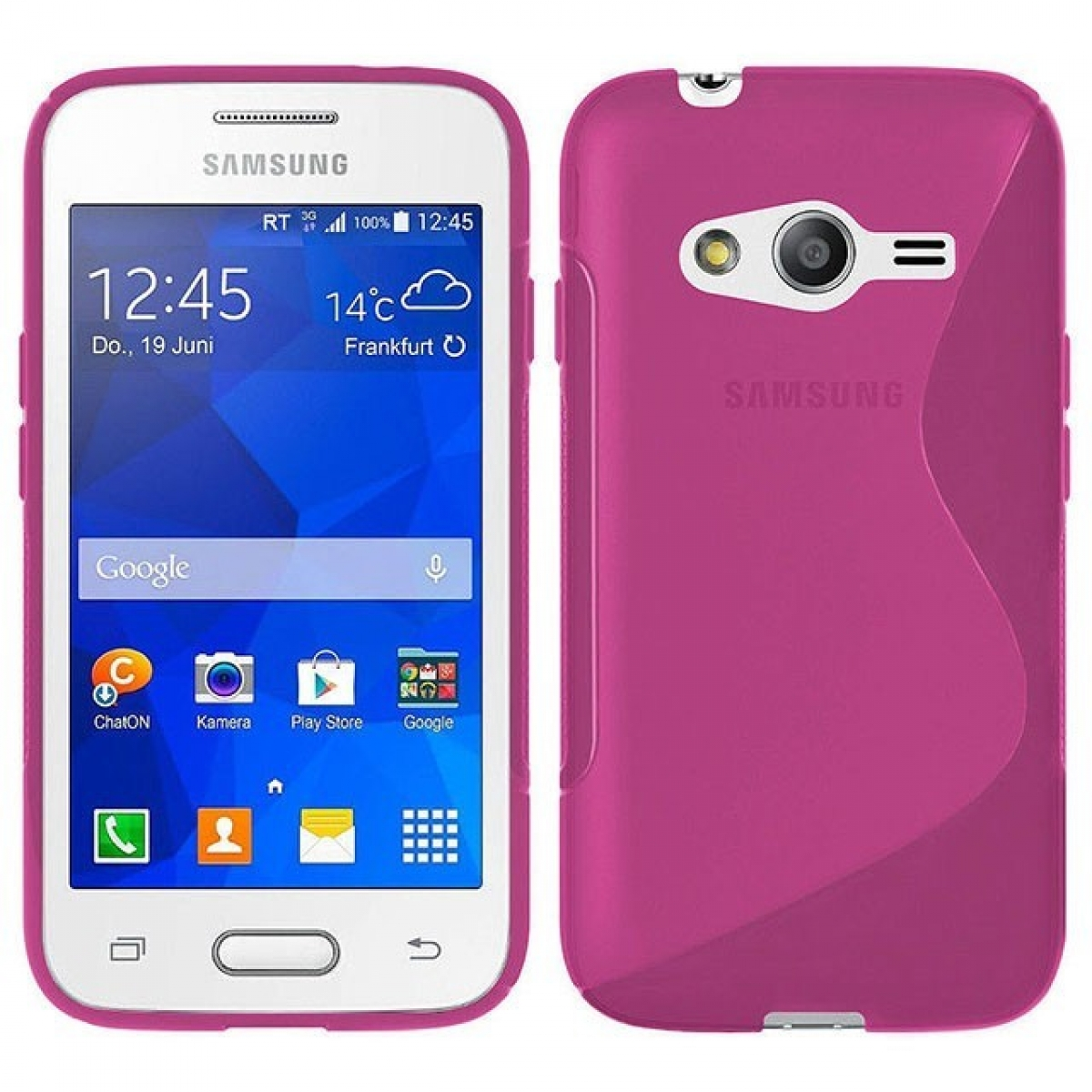 CASEONLINE S-Line - 2, Pink, Galaxy Multicolor Samsung, Trend Backcover