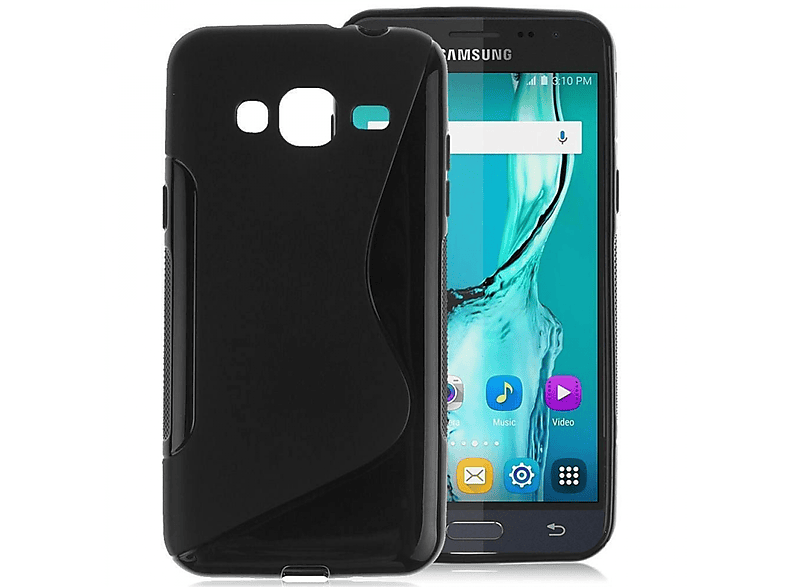 Galaxy Schwarz, CASEONLINE Samsung, (2016), J3 S-Line Multicolor Backcover, -