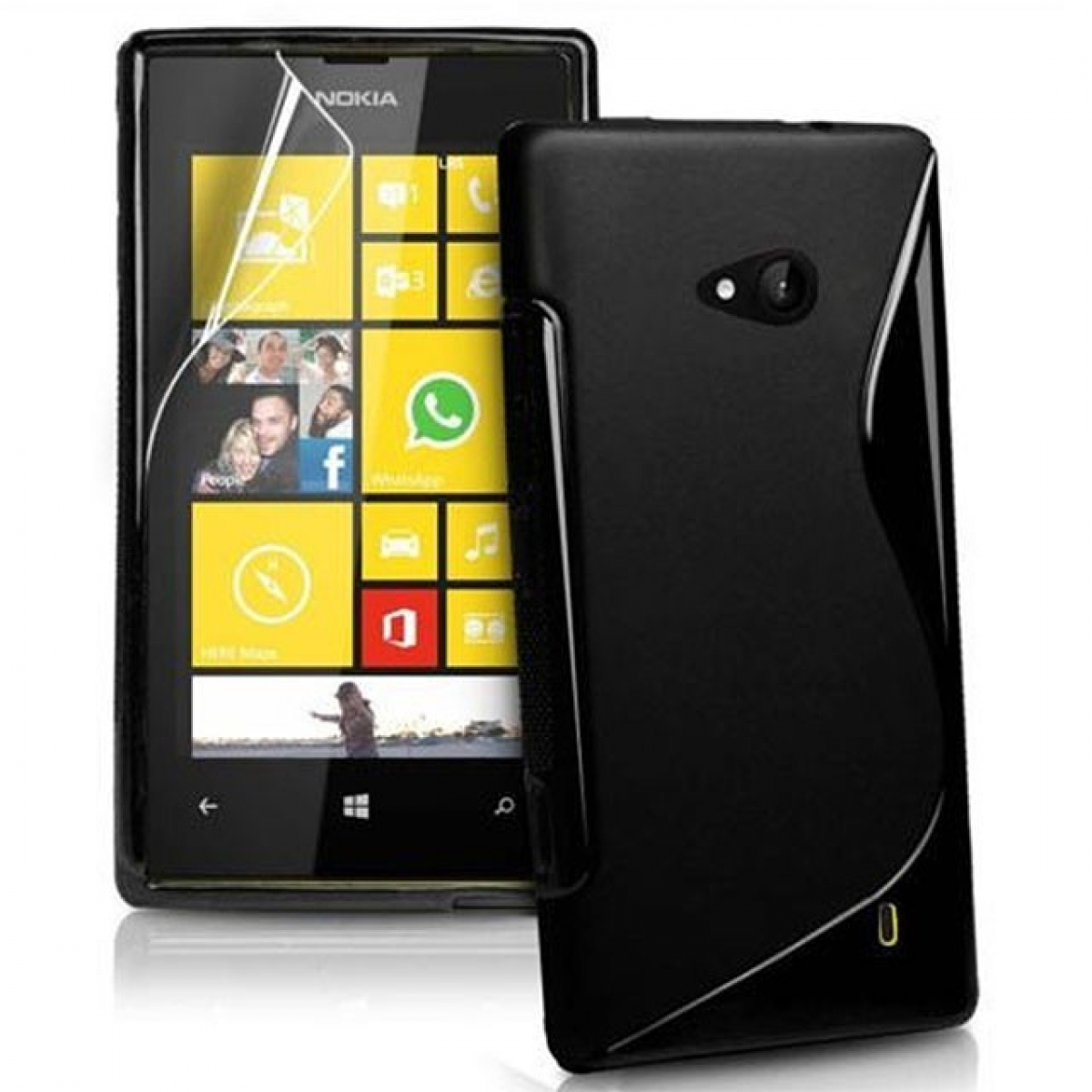 Schwarz, - 535, Backcover, Microsoft, Multicolor S-Line Lumia CASEONLINE