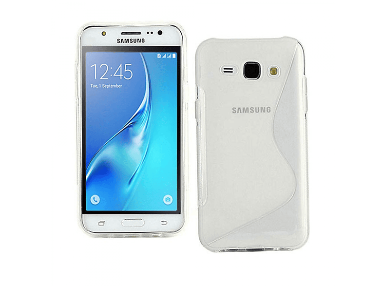 CASEONLINE S-Line - Samsung, Galaxy Transparent, J1 (2016), Multicolor Backcover