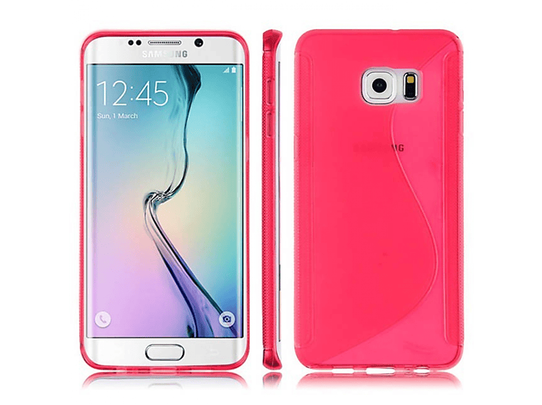 Samsung, Multicolor Edge, Galaxy S-Line Backcover, Pink, - CASEONLINE S6