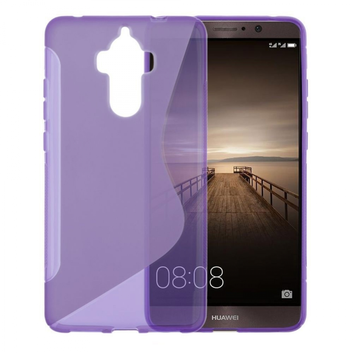 9, Lila, - Backcover, Huawei, Mate CASEONLINE Multicolor S-Line