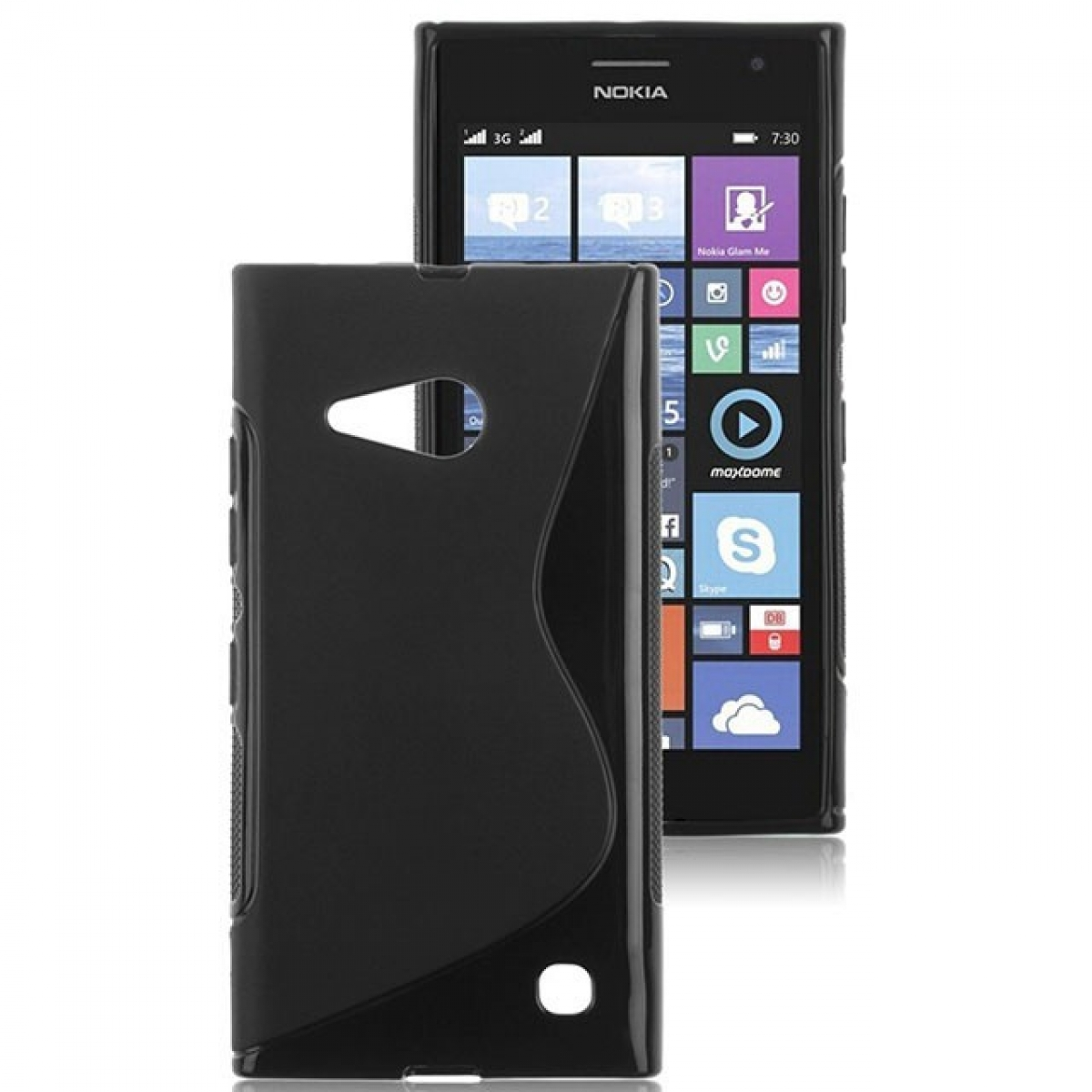 Nokia, Schwarz, Backcover, Lumia S-Line CASEONLINE Multicolor - 730,