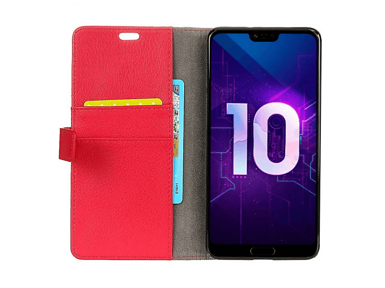 CASEONLINE Klappbare - Bookcover, Honor Rot 10, Rot, Huawei