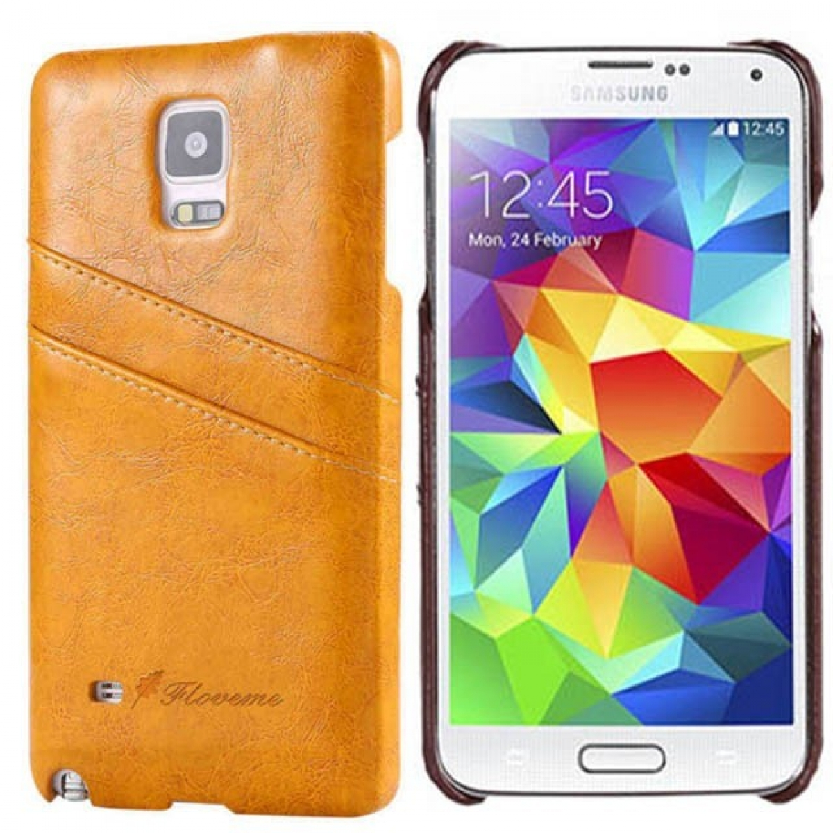 Galaxy Backcover, Samsung, - Gelb, Retro CASEONLINE Multicolor S5,