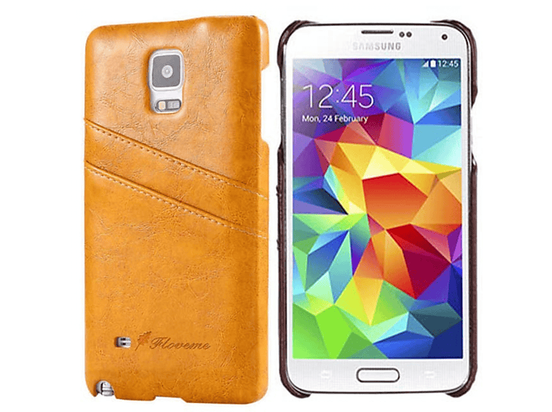 Galaxy Backcover, Samsung, - Gelb, Retro CASEONLINE Multicolor S5,