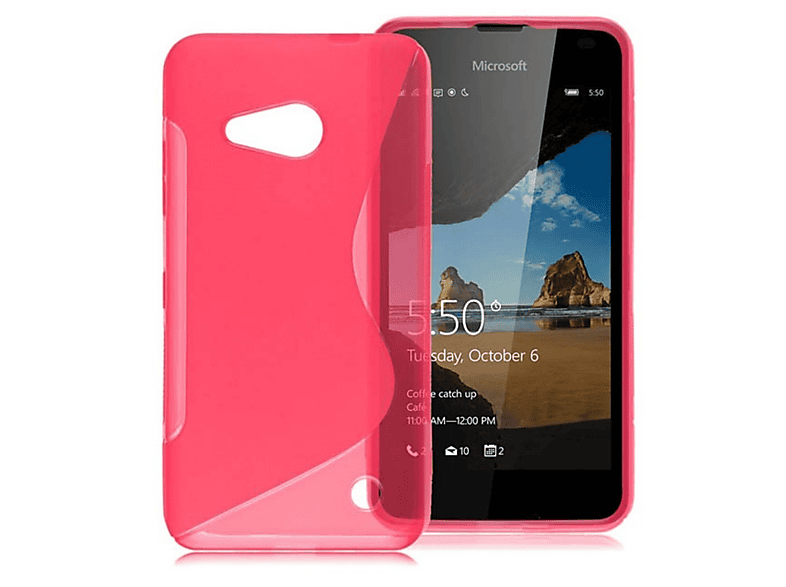 CASEONLINE S-Line - Pink, Backcover, 550, Lumia Multicolor Microsoft