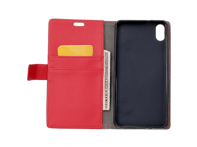 CASEONLINE Klappbare - Rot, Bookcover, iPhone Max, XS Rot Apple