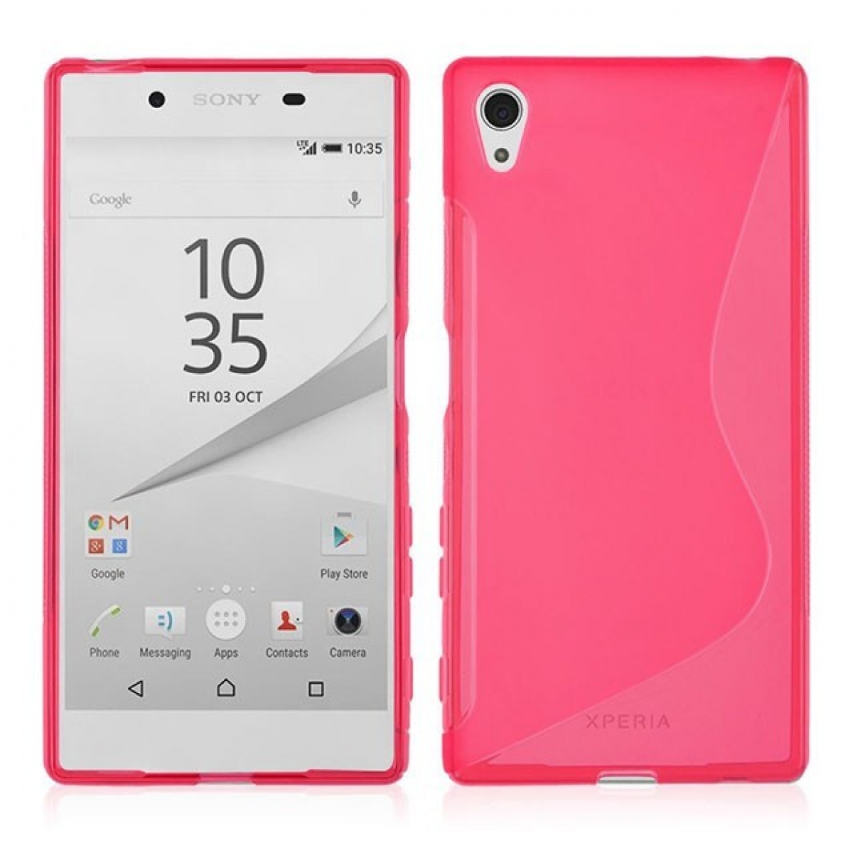 CASEONLINE S-Line - Sony, Multicolor Xperia Pink, Z5, Backcover