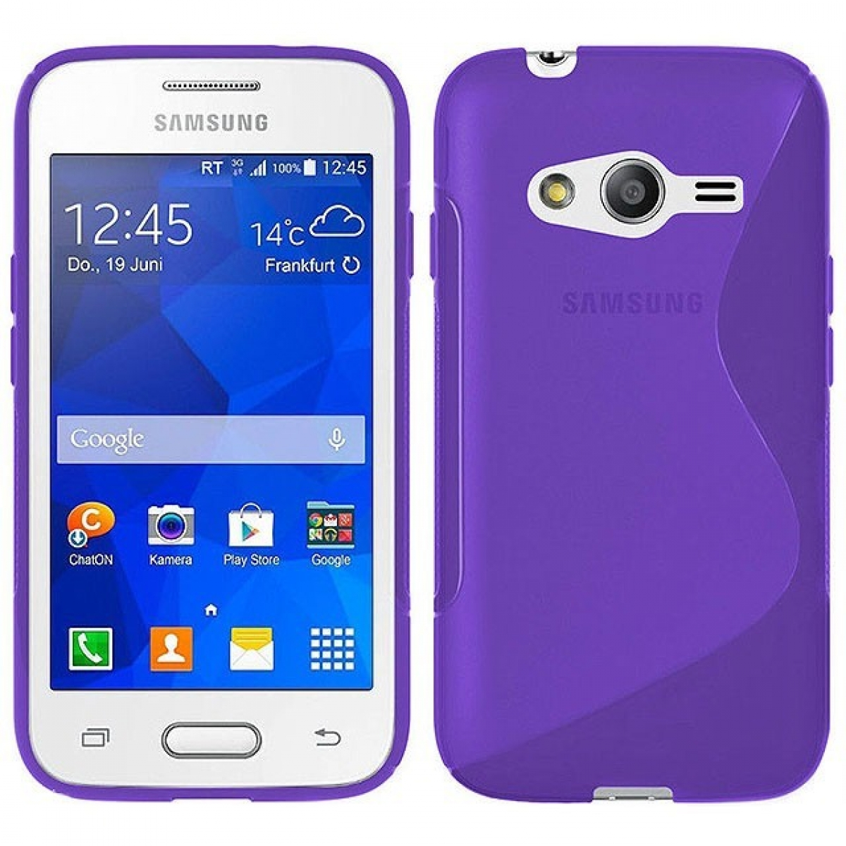 Trend S-Line Backcover, Violett, Samsung, Galaxy 2, - Multicolor CASEONLINE