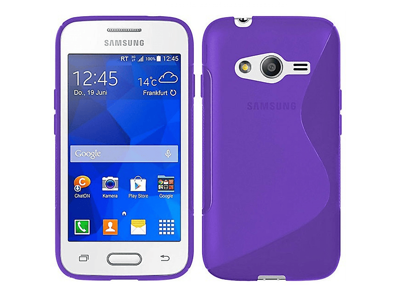 Trend S-Line Backcover, Violett, Samsung, Galaxy 2, - Multicolor CASEONLINE