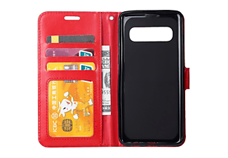 CASEONLINE Klappbare - Rot, Bookcover, Samsung, Galaxy S10 Plus, Rot