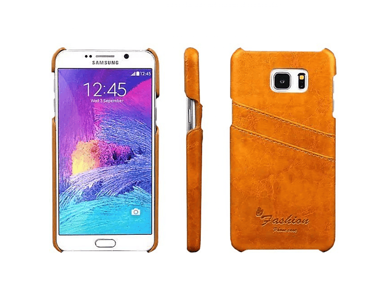 CASEONLINE Retro - 5, Galaxy Samsung, Note Multicolor Backcover, Gelb
