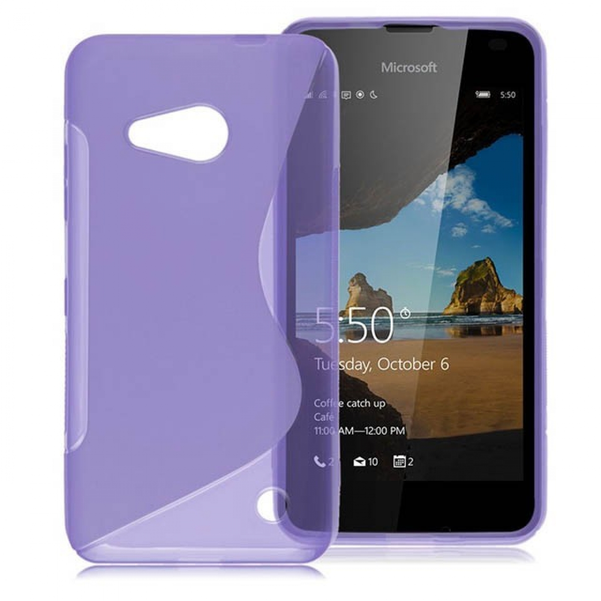 Multicolor CASEONLINE Backcover, Lumia Microsoft, 550, Lila, S-Line -