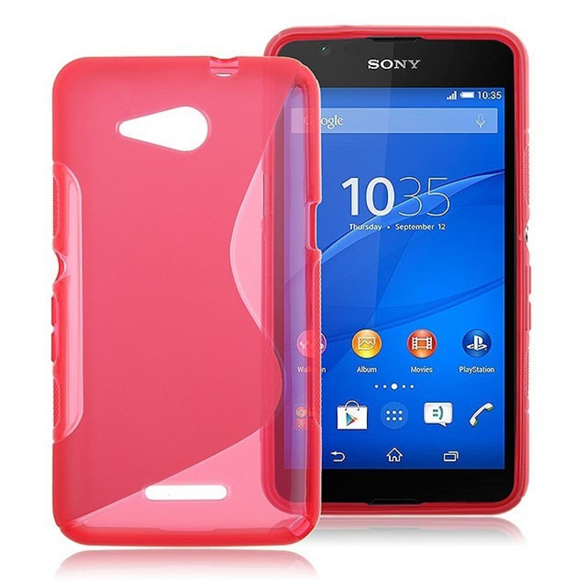 Pink, Xperia CASEONLINE S-Line E4G, Backcover, - Sony, Multicolor