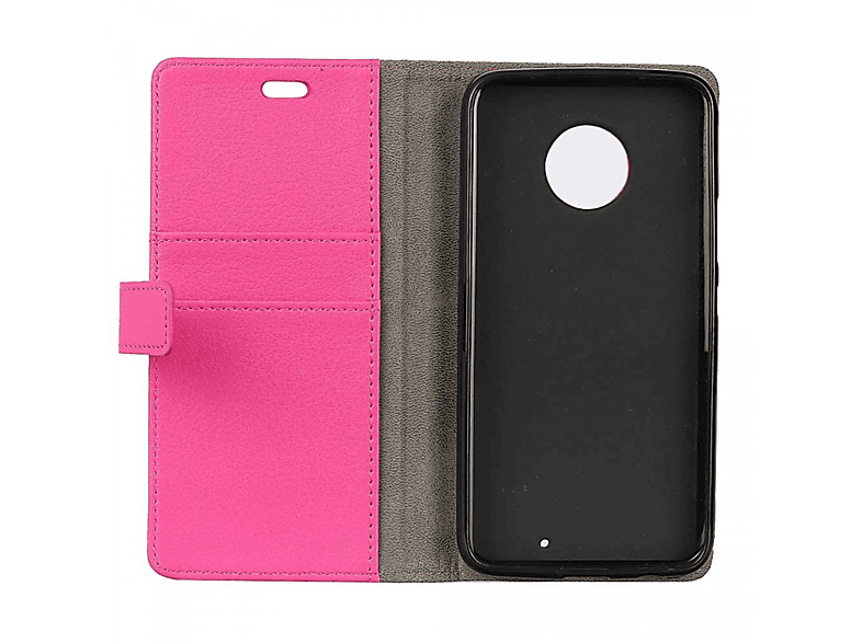 Pink, CASEONLINE G6 Multicolor Bookcover, - Motorola, Plus, Moto Klappbare