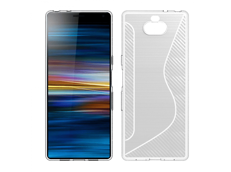 CASEONLINE S-Line - Transparent, Backcover, Sony, Xperia 10 Plus, Multicolor