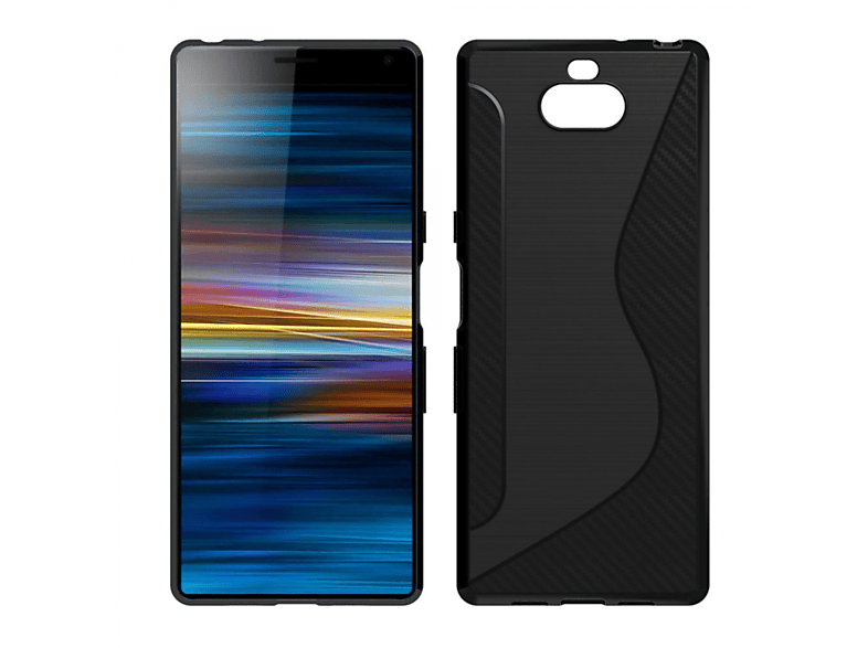 CASEONLINE S-Line - Schwarz, Backcover, Sony, Xperia 10 Plus, Multicolor | Backcover